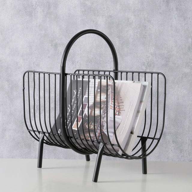 Suport pentru ziare metalic CINDY, 22 x 40 cm