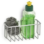 Raft de bucatarie pentru accesorii de spalat vase, metalic cu ventuze, ZELLER