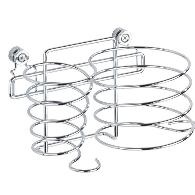 Suport pentru uscător de păr CLASIC cu suport dublu pentru prosoape, WENKO