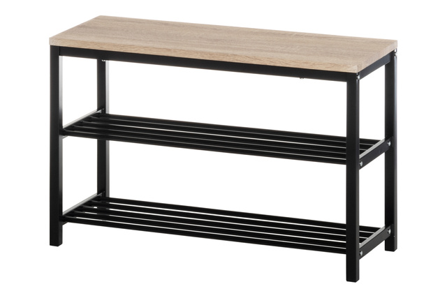 Raft pentru pantofi cu banca, 30 x 80 x 51 cm