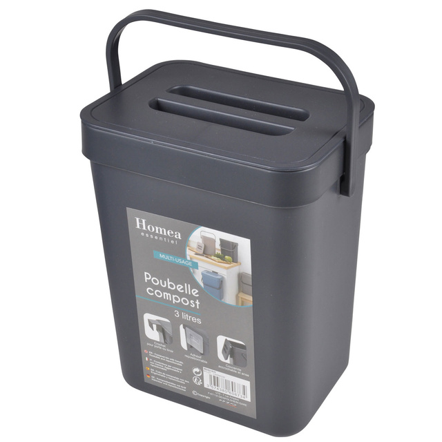 Compostor de uz casnic cu maner, 3l