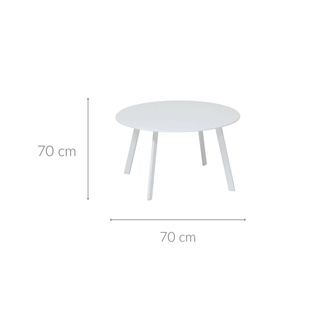 Masa de gradina din metal SAONA, Ø 70 cm