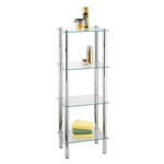 Raft de baie YAGO, din sticlă - 4 niveluri, WENKO