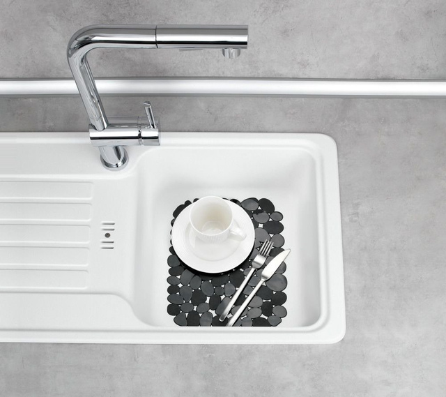 Covoare pentru chiuvetă, 31 x 26 cm, WENKO, negru