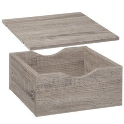 Sertar cu polita 31 x 31 x 16 cm, gri