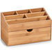 Organizator Zeller, 7 compartimente, Bambus, Maro
