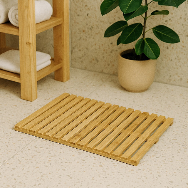 Covoare de baie din bambus SANNO, 60 x 40 cm