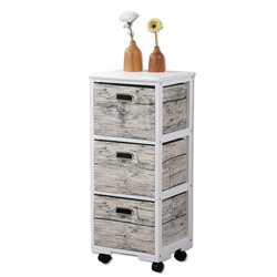 Raft pe roti, 3 compartimente textile, Kesper