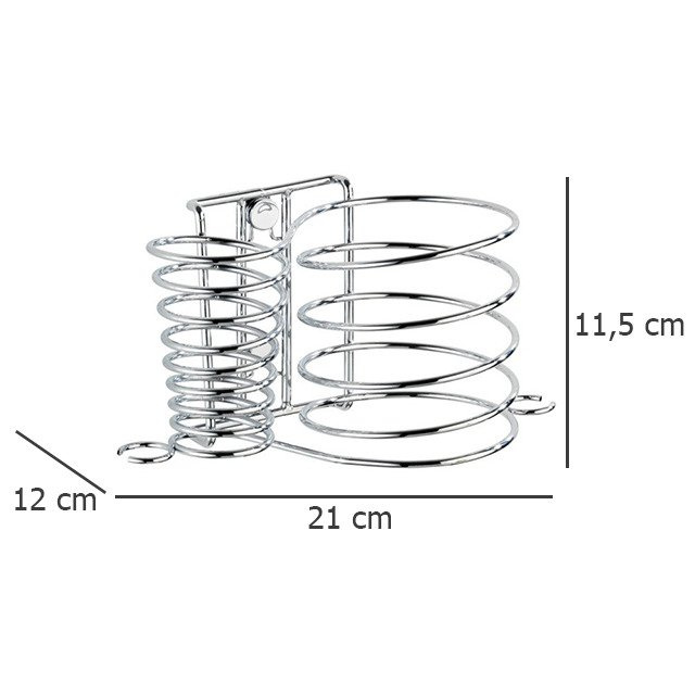 Suport MILANO pentru uscător de păr și placă de îndreptat, 2 în 1, WENKO