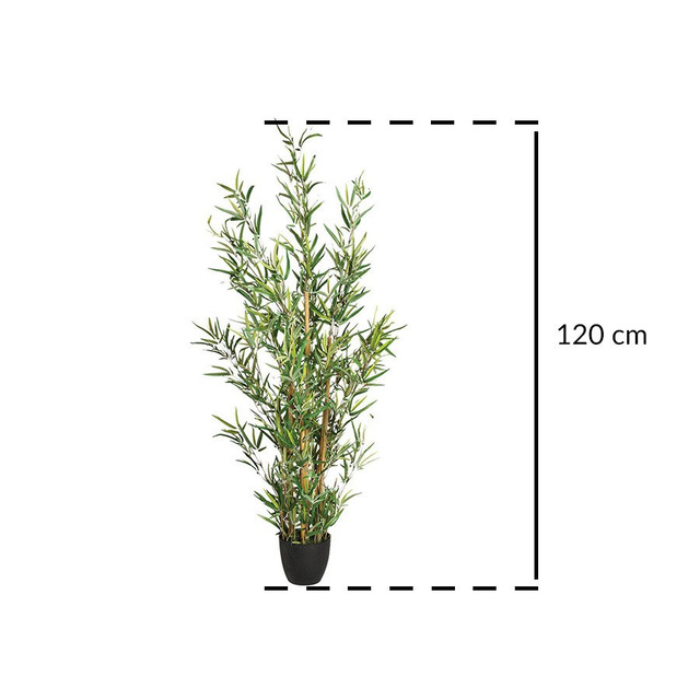 Flori artificiale, bambus in ghiveci, 120 cm