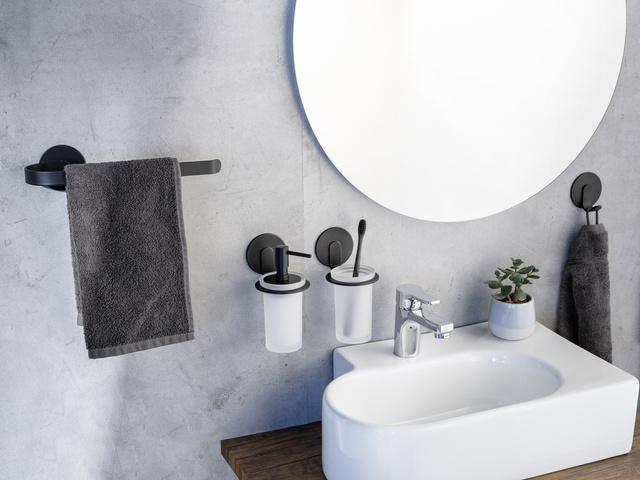 Dozator de sapun BIVIO, instalare fara gaurire