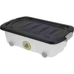 Cutie depozitare, cu roti, plastic reciclat, 24 l