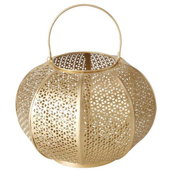 Felinar oriental Selim, 23 cm, auriu