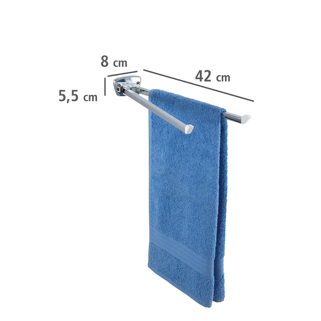 Suport dublu pentru prosoape BASIC - oțel inoxidabil, WENKO