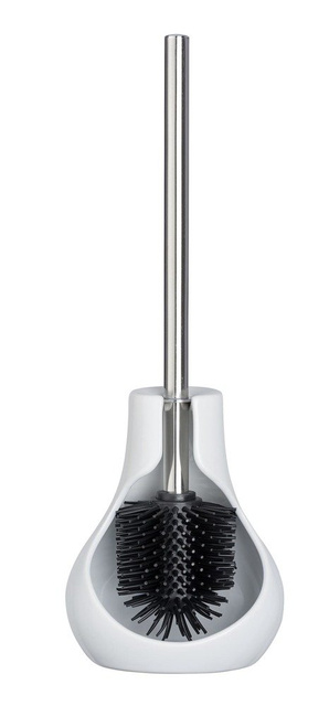 Perie WC cu suport DROP NEO, Alb, 40x14x13,5 cm, WENKO