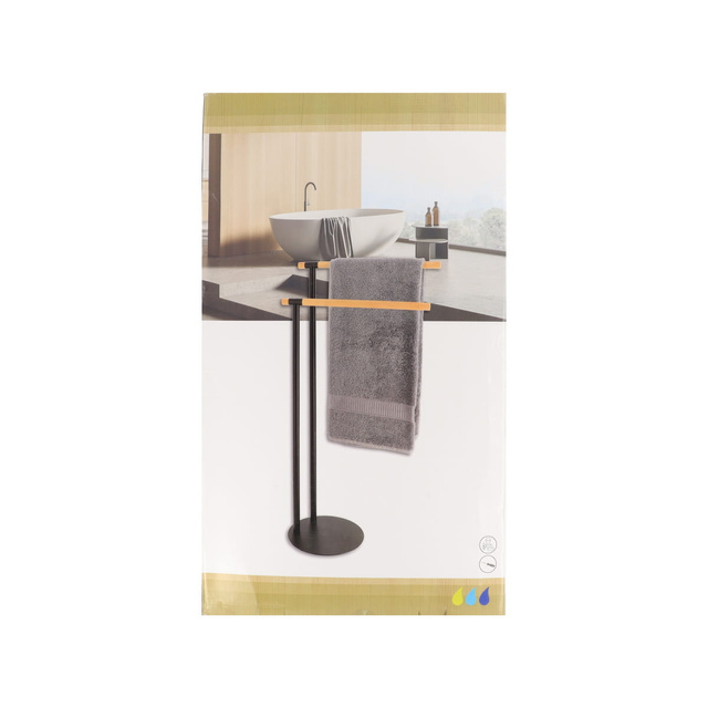 Suport pentru prosoape cu două brațe MAT, 77,5 x 39,5 x 22 cm