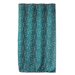 Perdea SAKURA grafit, cu inele, model floral