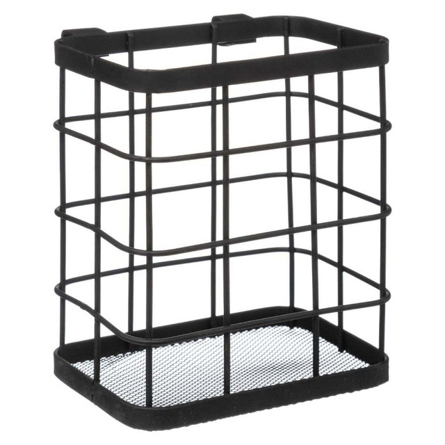 Organizator de bucătărie deasupra chiuvetei cu scurgere, metalic, negru