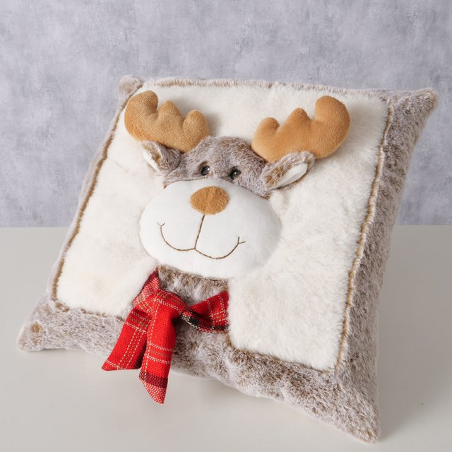 Perna cu motiv de pluș LIO, 35 x 35 cm