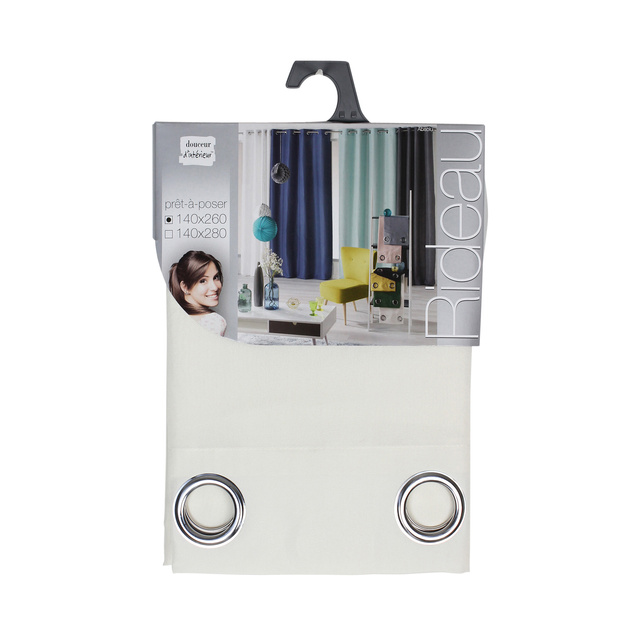 Perdea opaca pe ochiuri ABSOLU 140 x 260 cm