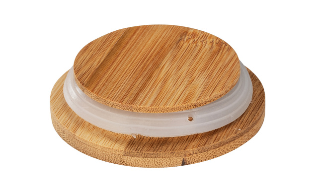 Recipiente de bucatarie din ceramica DIAMOND, capac bambus, 3 x 0,6 l, WENKO