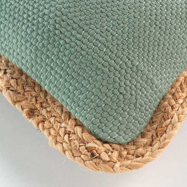 Perna decorativa cu margini din iuta, 30 x 50 cm