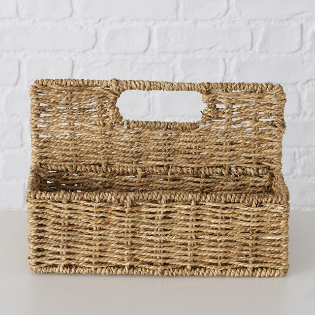 Coș iarbă de mare Elstra, două compartimente, 20 x 30 x 21 cm