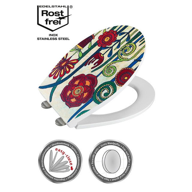 Capac de toaletă cu grafică colorată, WENKO