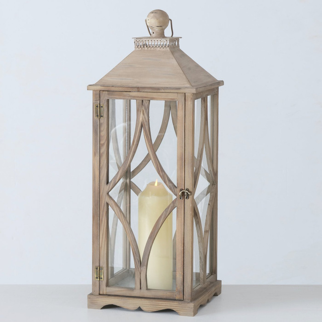 Set 2 felinare  din lemn Karol