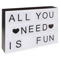 Cadru CINEMA iluminat - dimensiune A4, LED