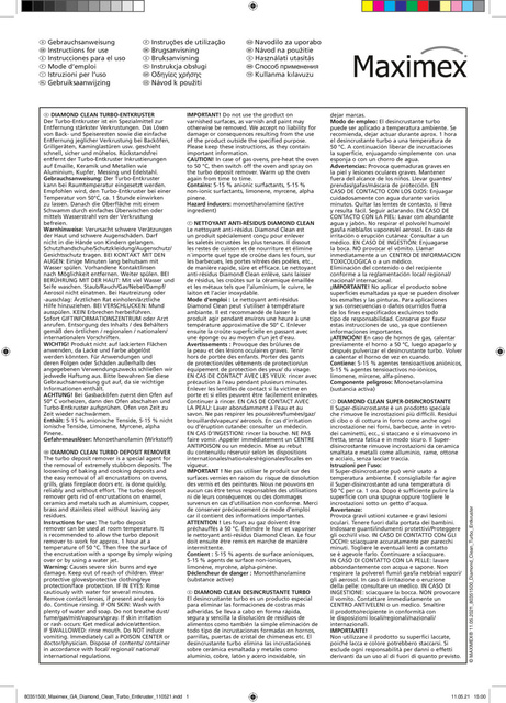 Detergent pentru cuptor DIAMOND TURBO, 500 ml