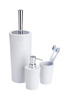 Recipient pentru perie CONI WHITE + perie WC, WENKO