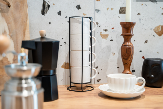 Sfeșnic din lemn, 25 cm, lemn de salcâm