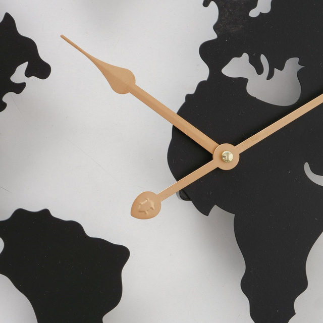 Ceas de perete Union, metal cu limbile aurii