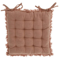Perna pentru scaun, captusita SLIM, din bumbac, cu legaturi, 40 x 40 cm