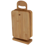 6 tăvițe de bambus pentru bucătărie + suport inclus