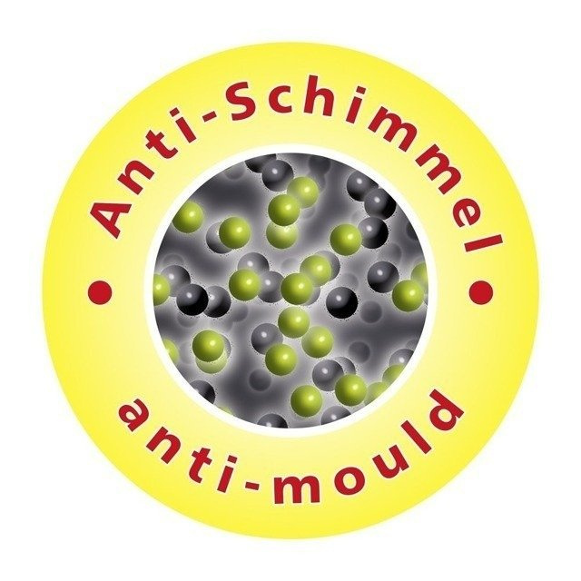 Cortină de duș, textilă, 180x200 cm, WENKO, portocalie