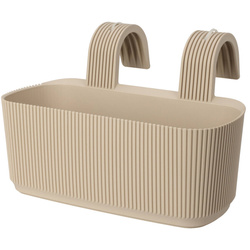 Ghiveci de flori, balcon, cu maner, 21 x 29 cm