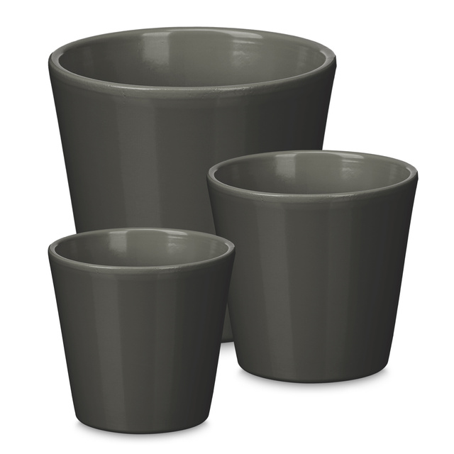 Set ghivece de flori conice Ø 14, 17, 22 cm