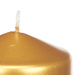 Lumânare cilindrică LUNAR aurie, Ø 7 cm