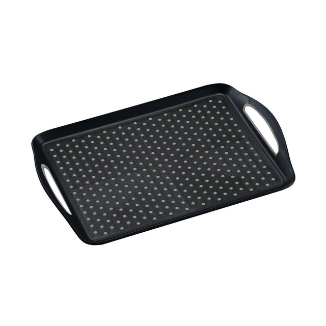 Tava servire Kesper, 45.5 x 32 x 4.5 cm, Plastic, Negru