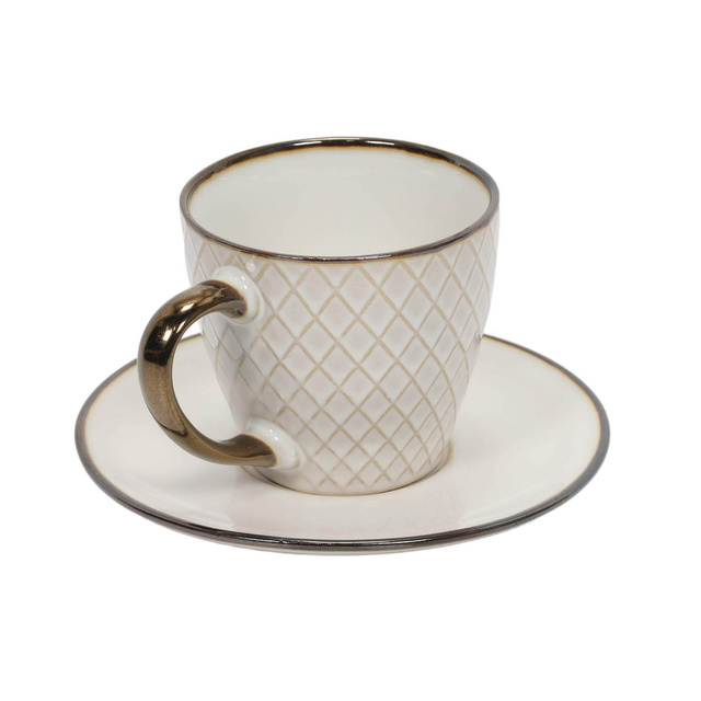 Cana pentru cafea sau ceai cu farfurioară DUNE, 210 ml