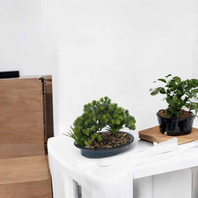 Planta artificiala in ghiveci, bonsai, 25 cm