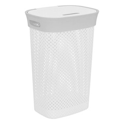 Coș de rufe cu capac lin Purl, 60L