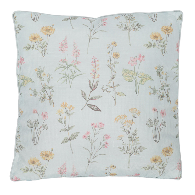 Perna decorativa cu model floral, 45 x 45 cm