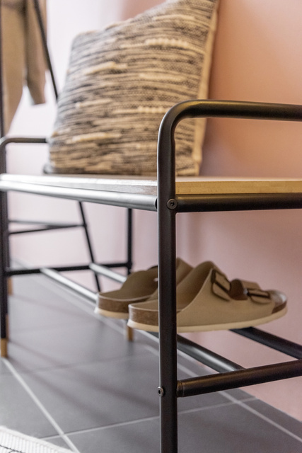 Dulap pentru încălțăminte cu raft din bambus, 80 x 50 x 33,5 cm, Loft, WENKO