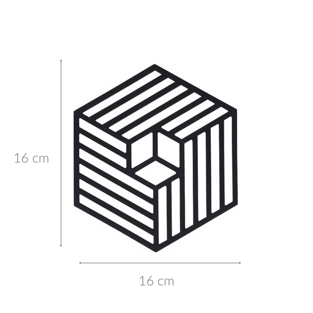 Tăviță din silicon pentru oală fierbinte, neagră