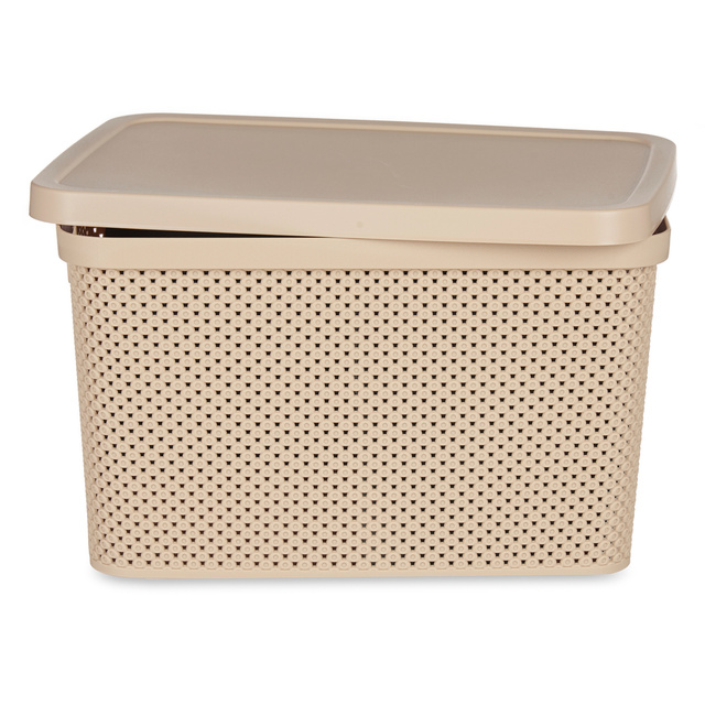 Cos din plastic cu capac, organizator, 19 l