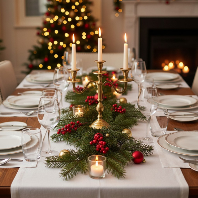 Candelabru cu trei brațe, auriu, 30 cm, model 1