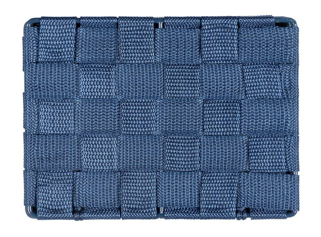 Coș de baie cu capac ADRIA, WENKO, bleumarin